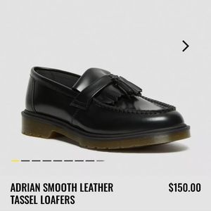 Dr MARTENs adrian polished smooth black size us 8